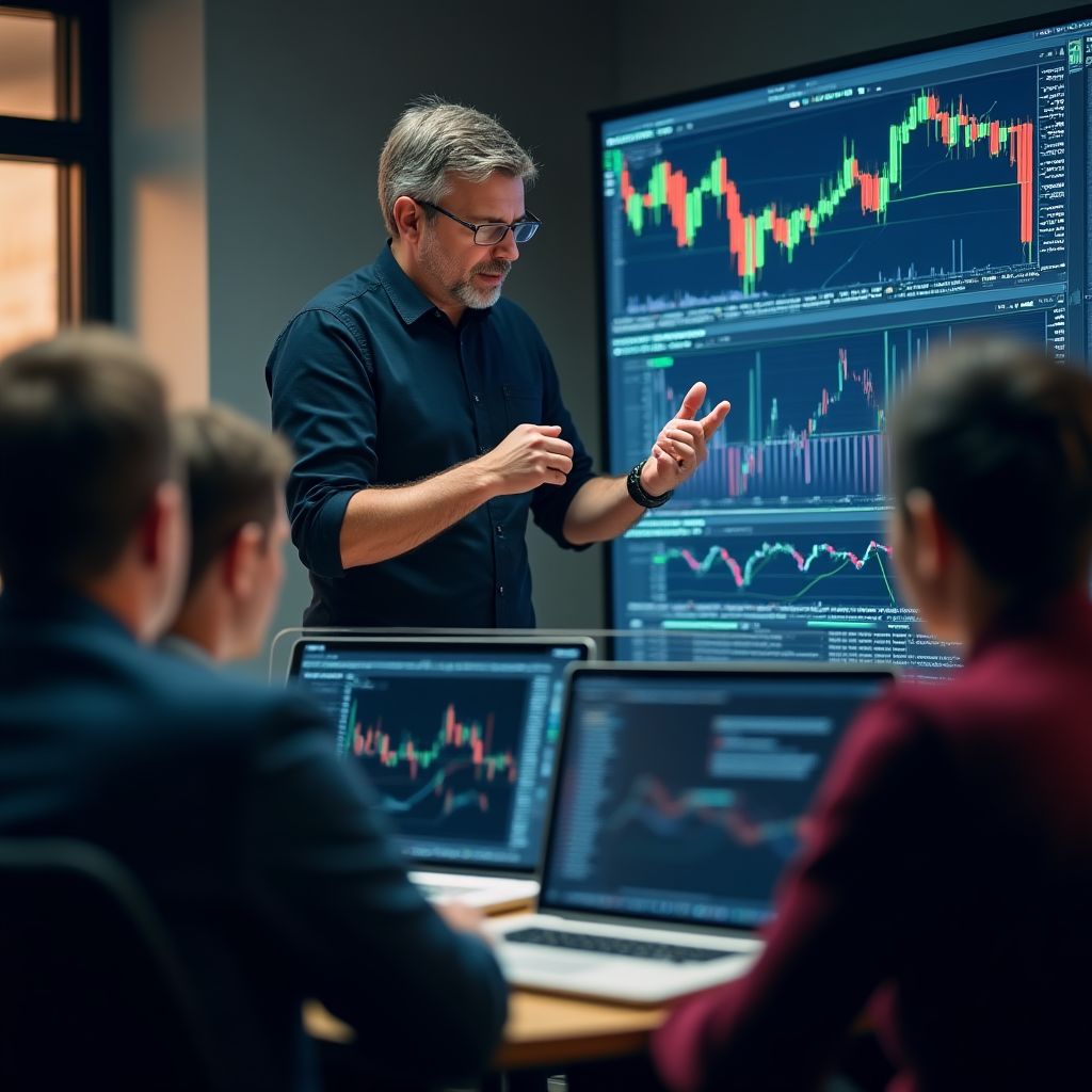 Sesión de trading en vivo